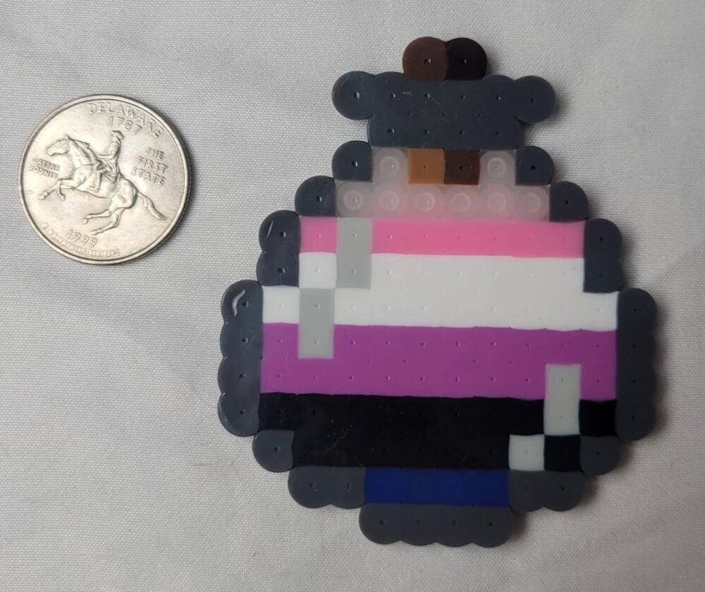 Genderfluid LGBT Potion Perler Pixel Art